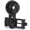 POPETPOP Adattatore per Telescopio Smartphone Nero in Plastica | Compatibile Binocolo e Monocolo, Larghezza Telefono 55-98mm, Diametro Esterno 26, 4-46, 4mm Stile Casuale