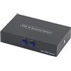 Yinhing Splitter Switcher VGA 2 Ingressi e Uscite con Sincronizzazione dei Dati VGA Ad Alte Prestazioni per la Configurazione del Display Ideale per Giochi in Ufficio e per Uso Domestico