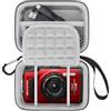 Lacdo Custodie fotocamere per OM SYSTEM Tough TG-7 / OLYMPUS Tough TG-6 / TG-5 / TG-4 Fotocamera digitale, Custodia Rigida Antiurto in EVA per Fotocamera da Viaggio per Schede SD, Cavi USB, Grigio
