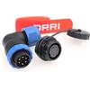 DRRI SD20 20mm Gomito IP67 6 Pin Montaggio A Pannello Impermeabile Connettore Aviazione Spina Maschio Presa Femmina per Sistema A Energia Solare