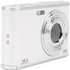 Akozon Fotocamera Digitale 4K, Tecnologia CMOS Avanzata, Doppia Fotocamera Anteriore Posteriore, Zoom Digitale 16X per Adolescenti Principianti, Webcam USB per Videochiamate e Streaming