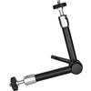 CAZSTYK Braccio regolabile con bloccaggio rapido, Black 11 INCHES | Blocco rapido a manopola singola, antiscivolo, struttura in alluminio, carico 10 kg, tenuta