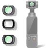 RAYWOWO Set di filtri magnetici compatibili con filtri DJI Osmo Pocket 3, 3 in 1 ND 2-32 + CPL + Black Mist 1/4 con rivestimenti in vetro ottico Nano Coatings, Pocket 4 Action Camera Accessories