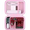 Elonbo custodia per fotocamera digitale KODAK PIXPRO AZ528 / AZ255 / AZ405 / AZ425 / AZ401, Kodak PIXPRO Astro Zoom Vlogging Camera Hard Travel Storage Bag, Rosa
