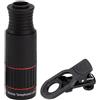 Generic Obiettivo zoom 32X ad alta definizione per telefoni, telescopio monoculare portatile con clip universale regolabile per telefono, ampia apertura, lente ottica rivestita a banda larga per concerti