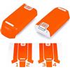 WRAPGRADE adesivi compatibili con DJI NEO Set di 2 batterie (Neon Orange)