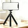 Generic 1 treppiede flessibile per telefono, mini supporto per polipo, supporto per | Gambe pieghevoli avvolte in spugna,Doppio uso avvolgente,Testa panoramica a 360°,Morsetto per telefono regolabile da 55-85 mm