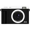 Sxhlseller Camera Digitale 1080p con Lenti Doppie da 48 MP, Zoom Ottico 15x, Flash LED, Trasferimento WiFi, Videocamera HD Compatta per Viaggi e Fotografia Quotidiana (BLACK)