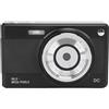 Asixxsix Fotocamera Digitale, Sensore AF CMOS 50MP 1080P Fotocamera Compatta Point Shoot con Zoom 8X, Display IPS da 2,8, Luce di Riempimento a LED, Adattatore Telefonico, 750 MAh (BLACK)