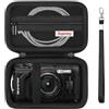Supmay borsa da trasporto per fotocamera digitale subacquea OM System OLYMPUS Tough TG-7 / Tough TG-6 / TG-5 / TG-4, custodia da viaggio con tasca in rete per batteria, cavo di ricarica, Nero