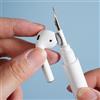 Generic Kit multifunzione 3 in 1 per la pulizia di Airpods, auricolari, tastiera, obiettivo della fotocamera, porta del telefono, spazzola portatile per la pulizia degli auricolari, custodia di ricarica per