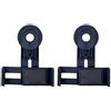 PartyKindom Clip per Telefono Telescopio 42,5mm Plastica Nero 2 Pezzi | Supporto Stabile per Riprese, Compatibile Smartphone e Spotting Scope, Portatile per Natura e Golf