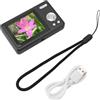 Nutriess Kids Digital Camera Digital 12MP 1080p 16x Zoom Auto Focus 2.4in TFT Schermo Student Vlog Silver (Nero)