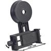 OSOLADY Adattatore per Smartphone per Telescopio Nero in Plastica | Compatibile Larghezza Telefono 55-98mm, per Cannocchiale Binocolo Monocolo Diametro Esterno 26, 4-46, 4mm Stile Casuale