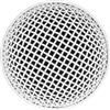 Tbest Testa della Griglia del Microfono a Maglie di Sostituzione per SM58S Beta58A UT2 Ball Head (WHITE)