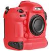 Market&YCY Custodia protettiva in silicone per fotocamera protettiva della fotocamera professionale, Per Nikon D5 - Rosso