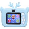ZJchao Fotocamera Digitale, Videocamera Digitale da 20 MP da 20 MP, Riconoscimento AI Face, Fotocamera per per Bambini HD 1080p per per Festival (Blu Bianco)