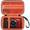 Elonbo Custodia per OM SYSTEM Tough TG-7 fotocamera digitale/OM Sistema Olympus TG-6 Fotocamera Subacquea, Robusto WiFi 4K Video Fotocamera Digitale Custodia Borsa da Viaggio, Nero