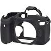 EasyCover - Custodia in silicone, per fotocamera Canon EOS 80d, colore: nero