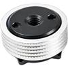 NRVTRE Accessorio per fotocamera Adattatore per slitta, Silver | Dimensioni 3 cm / 1, 18 pollici per la costruzione impianti perforazione, base accessoria in lega alluminio