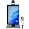 ciciglow Touch Screen Interattivo per Streaming Live, Macchina per Trasmissione Live da 15,6 Pollici 16+256G con Microfono, Supporto Controllo APP Lavagna Elettronica (Spina europea)