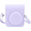 Elprico Mini Borsa Protettiva per Fotocamera Istantanea, Custodia per Fotocamera in PU con Tracolla Regolabile, Applicabile per Fotocamera Fuji Mini 12 (PURPLE)