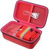Khanka Custodia per Fotocamera Polaroid Go Gen 3/Gen 2/Go Mini,Rosso | Compatibile con Polaroid Go Gen 3/Gen 2/Go Mini, Tasca a Rete per Accessori, Materiale EVA, Struttura Rigida, Solo Custodia
