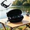 Generic Binocolo da pesca, lenti d'ingrandimento per la pesca a mani libere [con scatola portaoggetti], binocolo portatile a mani libere per esterni, fattore di ingrandimento: 3-6 volte, nero