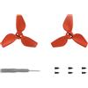 Generico Eliche per il drone DJI NEO, sostituzione elica drone per DJI NEO, fotocamera volante tascabile 2016S colore eliche accessori ala drone leggero (Rosso 1 coppia)