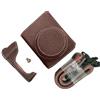 Sunydog Borsa Fotografica per G7 X Mark II/G7 X Mark III, Custodia Protettiva in Pelle Premium con Funzionalità Pratica per i Fotografi, Colore (Colore del caffè)