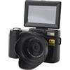 Cuifati Fotocamera Digitale 4K per Fotografia, Fotocamera a Fuoco Automatico da 48 MP con Schermo di Lancio a 180 ° 180 °, Fotocamera da Viaggio Compatta Zoom Anti Shake 16x con Flash,