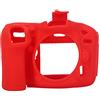 Market&YCY Custodia protettiva in silicone per fotocamera protettiva della fotocamera professionale, Per Nikon D7100/D7200 - Rosso