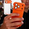 Generic 1set Orange Camera Lens Protector Four Error Protection Case per iPhone 17/Pro Max/17Pro/17Air Antiurto Senza Telaio Copertura Posteriore (per iPhone 17 Air)