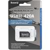 BASEQI UHS-II Adattatore microSD in alluminio per MacBook Pro 2021 M1 da 14 e 16 (adattatore, argento)