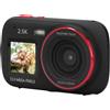 Tbest Fotocamera Digitale 72MP 2.5K Zoom 16X Autofocus Anti Shake Doppio Schermo Selfie Camera Fotografia Fotocamera per Viaggi (BLACK)