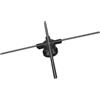 Yctze Macchina Pubblicitaria Olografica 3D 23.6in Fan Proiettore LED 1600x720p con 720 LED e Controllo WiFi per Display (Spina europea)