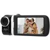Zunate Videocamera Camcorder 2.7K 48MP, Registratore Fotocamera Digitale con Visione Notturna IR, Zoom Digitale 18X, Antivibrazione, Touchscreen da 3 con Rotazione a 180°, 2 Batterie,