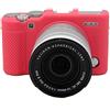 Market&YCY Custodia protettiva in silicone per fotocamera protettiva della fotocamera professionale, Per Fujifilm X-A10 X-A3 X-A5 - Rosa rossa