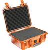 PELI 1400 Valigia Rigida Antiurto per Telecamera, IP67 Impermeabile e a Prova di Polvere, Capacità di 9L, Prodotto in Germania, Con Inserto in Schiuma Personalizzabile, Colore Arancione