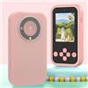 ciciglow Fotocamera Digitale 96MP, Fotocamera 1080P Display da 2,4 Pollici Fotocamera Digitale Multifunzione con Doppio Obiettivo Lettore Musicale MP3 Libri Elettronici per Ragazze (Rosato)