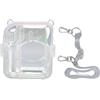 Culnflun Istant Camera Case, borsa per fotocamera protettiva trasparente Coperchio per Mini 12 istantanea con cinghia a spalla regolabile esterno Utilizzo di materiale per PC