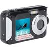 Bewinner Fotocamera Digitale da 2,7K per Fotografia e Video, Fotocamera per Vlogging da 48 MP a Doppio Schermo, Fotocamera Subacquea Resistente All'acqua da 10 Piedi, Fotocamera Digitale