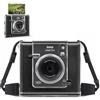 Rieibi Custodia trasparente per fotocamera istantanea Fujifilm Instax Wide Evo - Custodia rigida con tracolla (fotocamera non inclusa)