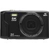 Tbest Fotocamera Digitale 5K 72mp Schermo Ultra HD 16x Fotocamera Digitale Zoom WiFi integrata in Flash Fotografia Viaggi (64GB)