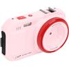 Bewinner Doppi Schermi Fotocamera Digitale per Fotografia, Telecamere Vlogging WiFi 48MP da 2,8 con Zoom Digitale 16x, Videocamera AutoFocus per Viaggi (PINK)