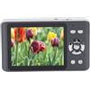 Tbest Camera Digitale 4K Punto 64MP e Scatto con Viaggio Compatto AutoFocus Zoom 18x per Fotografia Schermo da 2,8 Pollici Batteria a Ioni di Litio 1200 MAh (BLACK)
