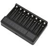Topiky Kit Caricabatterie USB, Protezione Intelligente PC Schermo LCD USB Caricabatterie a Slot per Ricarica Batterie AA AAA Ni-MH