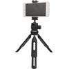 Tbest Mini Telefono Trippiede in Alluminio in Lega ABS Multi Mode Switching a 360 ° con Fredda per Fotografia di Streaming Dal Vivo
