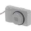 Hersmay Anello decorativo in metallo per obiettivo RICOH GR III GRIII GR3, sostituisce per Ricoh GN-1 copriobiettivo (nero)