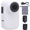 TIKATARER Codice per Animali Domestici con Fotocamera Indossata a Maglia HD Action Cam (1.97x1.18x0.98 pollici) con Cavo/borsa/accessori di Stoccaggio USB, per Cani Gatti All'aperto e (WHITE)